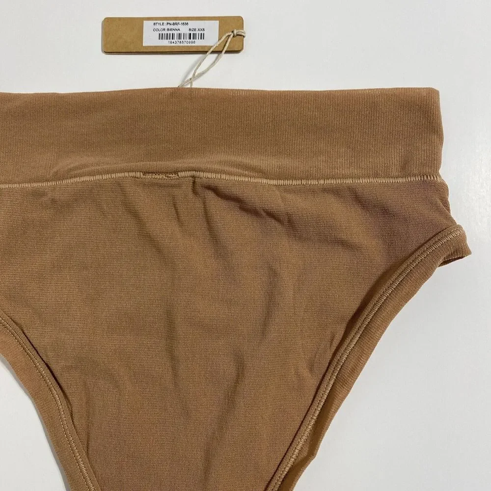 SKIMS Fits Everybody Cheeky Brief Panty Panties Women's XXS 2XS Sienna Brown NEW